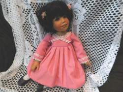 15" CRISTINA LATINA DANBURY MINT 2005 PORCELAIN DOLL IN PINK